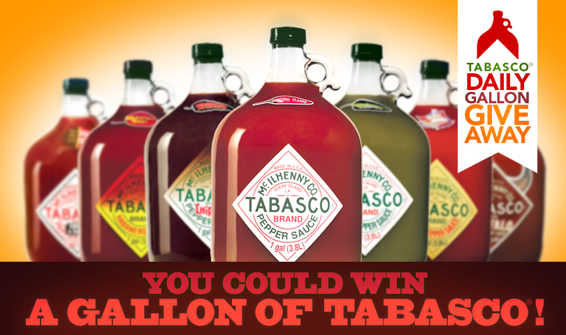 Enter to Win A Gallon of Tabasco Sauce! Hot Hot Hot! - frugallydelish.com