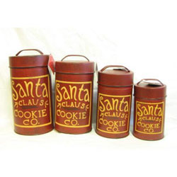 Santa Cookie Canisters