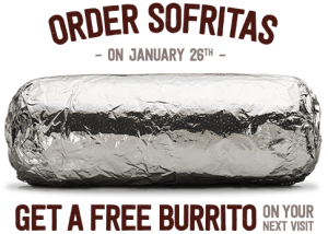 Chipotle Burrito FRee